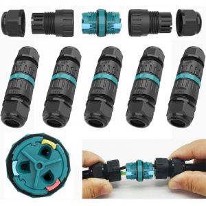 Shining House - Connecteur de c&acirc;ble ext&eacute;rieur &eacute;tanche pour bo&icirc;te de jonction, IP68, pour c&acirc;ble ext&eacute;rieur, awg : 20-13, pour c&acirc;ble de jonction 2/3