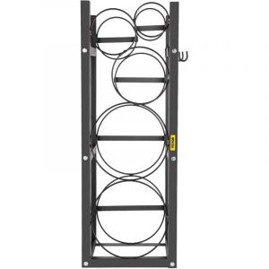 VEVOR Stockage Bouteille de Gaz Capacite 2x13,6 kg et 3 Autres Petites, Rack pour Bouteille de Fluide Frigorigene en Acier au Carbone, pour Rangement