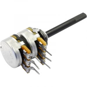 PC2G16BU cep F22 F:35 A10K Potentiomètre rotatif stéréo 0.25 w 10 kΩ 1 pc(s) - Omeg