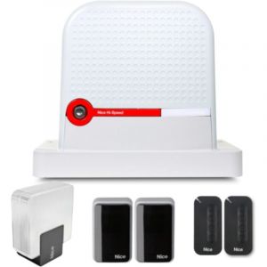 Kit d&39automatisation pour portail coulissant NICE HI-SPEED, moteur rapide 24 V, jusqu&39&agrave; 600 kg RBS600HSBDKCE