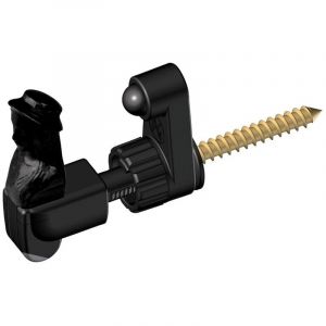 Arrêt de volet battant à tête de bergère en composite coloris noir en 110 mm - BOURGEOIS FRERES