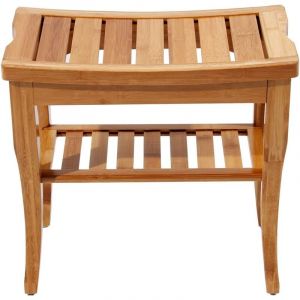 Tabouret de Salle de Bain Tabouret en Bois Massif Tabouret de Bain Anti-dérapant étanche Tabouret de Douche 2 étages,Bambou - Need