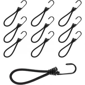 Cyslmuk - 10 Pi&egrave;ces) Crochet de tension 15cm, Crochet de tension multifonctionnel, Crochet de tension &eacute;lastique pour tente de camping, pour b&acirc;che de