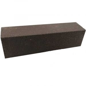 Brique r&eacute;fractaire dense noire 220 x 55 x 55 mm - 37% d'alumine