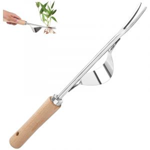 Aougo - Désherbeur Manuel Outil Gouge de Désherbage en Acier Inoxydable Arrache Pissenlit Extracteur de Mauvaises Herbes pour Racine de Chardon Outil