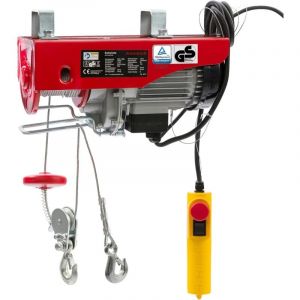 Treuil Palan électrique 100/200KG 500W Treuil Palan à Chaine à Levier Treuil palan à Ascenseur levage pour avec Télécommande, pour Chariot Élévateur,