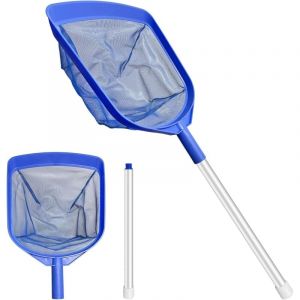 Epuisette Piscine Maille Extra Fine 43x30cm, Epuisette Piscine Fond Ave 38cm Percher en Aluminium Kit Nettoyage Piscine Epuisette Spa, Epuisette De