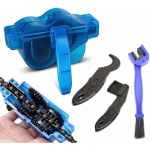 Nettoyeur de Cha&icirc;ne De V&eacute;lo Nettoyage Cha&icirc;ne V&eacute;lo Outils d&39entretien Nettoyeur de p&eacute;trole Bike Chain Cleaner pour Tous Les Types de V&eacute;los et VTT