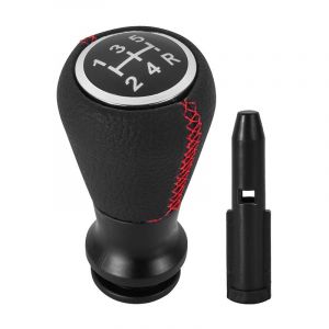 Pommeau de Levier de Vitesse Cuir Compatible pour Peugeot 106 107 205 206 207 301 306 307 308 406 407 408 508 605 806 807 2008 3008 5008 Citroen C2