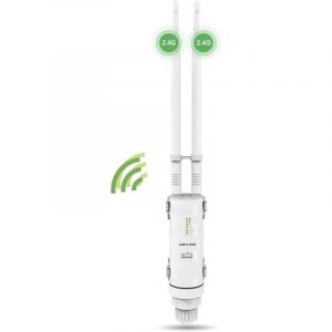 Aiperq - Repeteur WiFi Exterieur Puissant avec Antenne WiFi Longue Portée - Amplificateur Wavlink N300 2.4G- Outdoor Poe Répéteur WiFi Extérieur