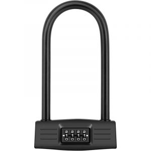 Antivol de vélo U, serrure de vélo, Cadenas de Vélo,combinaison de scooter robuste motos mot de passe verrouillage serrure de porte pour antivol