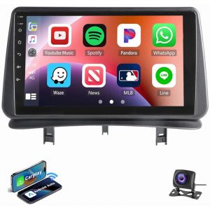 Essgoo - Pour renault clio MK3 2005-2011 Android 14 Carplay Autoradio gps navi wifi bt swc 2+64G cam