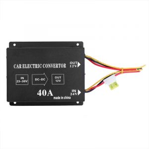 Gistuch - Voiture camion 40A 480W dc 24V &agrave; 12V convertisseur de puissance r&eacute;ducteur de tension &eacute;lectrique transformateur abaisseur