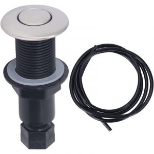 Interrupteur automatique bouton, Interrupteur d'air De 25 Mm avce Kit Tuyau Pneumatique, Bouton De Verrouillage Automatique, Kit De Tuyau d'air