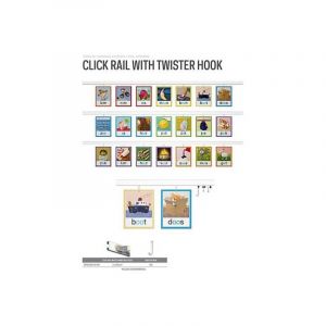 Kit Click Rail 4m Twister Hook - Cimaise tableau Artiteq