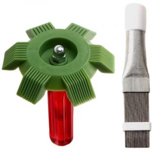 2 Pi&egrave;ces Peigne de Climatiseur, Peigne &agrave; Ailettes, Peigne Condenseur Climatiseur, 2 Styles Radiateur Peigne &Eacute;vaporateur Climatisation Outils,