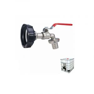 Mowze - Adaptateur de réservoir ibc Connecteur à filetage, Robinet Cuve 1000L Robinet Recuperateur Eau De Pluie, Robinet Sortie Raccord Vanne Robinet