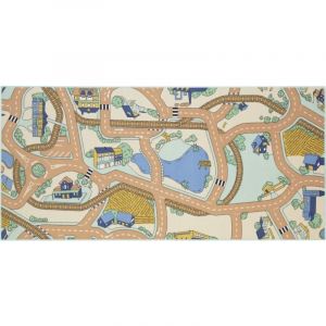 Tapis de jeu circuit - Playtime Brume du désert - 95 cm x 200 cm