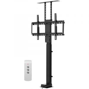 Support tv Motorise pour Ecran 32-70 pouces/81,3-178 cm, Fixation tv Verticale Reglable, Accroche Televiseur Capacite de Charge de 54 kg, avec