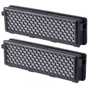 Lot de 2 filtres Active Airclean Plus 50 pour aspirateur Miele HEPA AirClean SF-HA 50 S8340, compatibles avec les mod&egrave;les Miele Compact C1, C2,