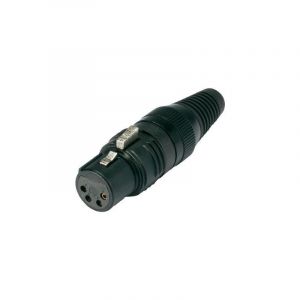 Xlr femelle, droit Hicon HI-X4CF-G Nombre de pôles (num): 4 noir 1 pc(s)