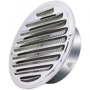 Ccykxa - Rond Grille de Ventilation de Tuyau D'échappement 120mm, Capot de Sortie D'air, Grille D'évacuation D'air Ronde, Hotte de Désenfumage Avec