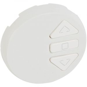Enjoliveur Céliane pour interrupteur individuel radio-RTS Somfy Blanc Legrand 068179