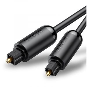 Ugreen - Câble audio fibre optique numérique Toslink spdif 1,5 m gris