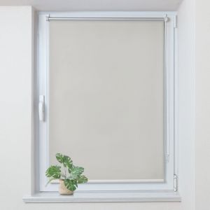 Allesin - Store Enrouleur occultant sans percage, Isolant et Thermique, Rideau occultant pour Fen&ecirc;tres et Portes, 90x170cm, Cr&egrave;me