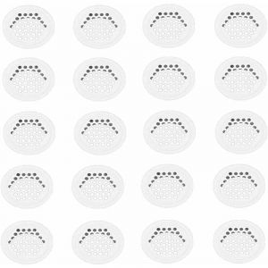 Jalleria - Grille Aerartion 20 Pièces Grille Ventilation 35mm Grille Aeration Grille de Ventilation Grille D'aération Trou Inox Blanc Ronde Grille