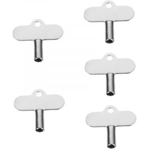 Cl&eacute; De Purge De Radiateur 5 Pi&egrave;ces Pour Robinet D'Eau Outil De Purge De Radiateur Cl&eacute; De Plomberie En Alliage De Zinc