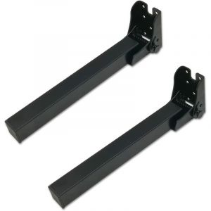 Pied Table Rabattable, Pied Pliant, Pied Pliable Hauteur: 30cm Design: Noir Mat&eacute;riel: Fer pour Table Lit Canap&eacute; Camping Car Lot de 2