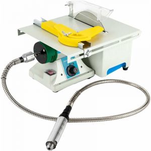 Gojoy - Scie circulaire de table multifonction 10 000 tr/min 750 w Mini scie de table électrique pour sculpter, polir et percer le jade, le métal et