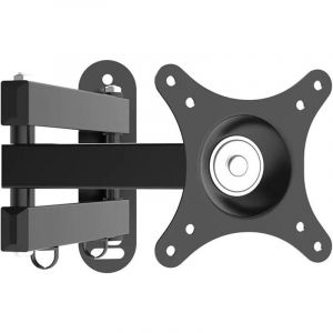 Support TV Mural pour Moniteur, Support TV Mural Fixation Support Mural Ecran PC Orientable et Inclinable Universel pour &eacute;crans 14-24 Pouces LED LCD