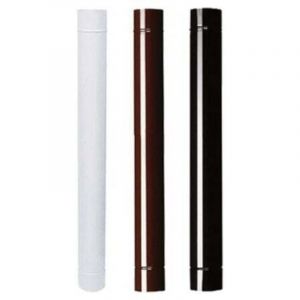 Tuyau &Eacute;maill&eacute; Pour Po&ecirc;les Cm 100 &Oslash; 10 Blanc