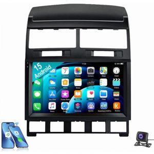 Autoradio 9 pouces pour VW Touareg 7L 2003-2010 Carplay Android 15 GPS RDS 1+32G CAM