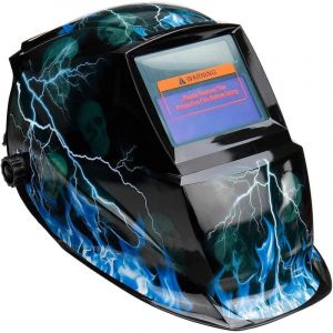 Machine à souder Casque de soudage à assombrissement automatique Masque de soudage à énergie solaire True Color avec teinte réglable 9-13, filtre