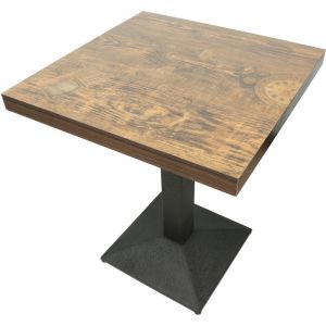 Aqrau - Table Haute Table Haute 60 / Table Carrée Vintage, à rayures damier vintage, pour meuble de cuisine et salle à manger
