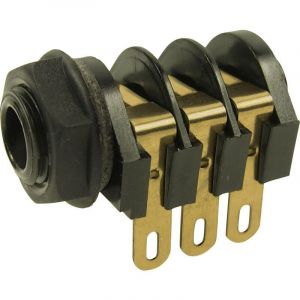Cliff CL12207 Jack 6.35 mm embase femelle horizontale Nombre de pôles: 3 stéréo 1 pc(s) Q705112