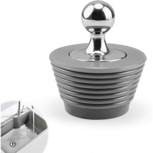 Bonde Baignoire, Conique Mat&eacute;riau en Silicone Bouchon Baignoire, Bouchon Silicone avec Poign&eacute;e en Alliage de Zinc