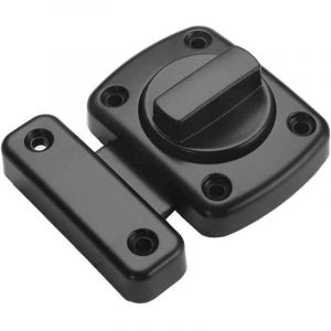 loquet verrou de porte de salle de bain de fen&ecirc;tre de cabinet pivotant verrou de s&eacute;curit&eacute; &agrave; loquet et WC loquet acier inoxydable bross&eacute; verrou noir