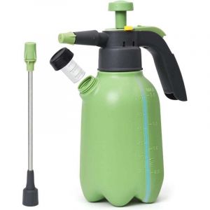 Pulv&eacute;risateur &agrave; pompe manuel 2 L pour plantes, pelouse et jardin. Pulv&eacute;risateur &agrave; pression avec 2 buses et soupape de s&eacute;curit&eacute;.