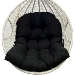 Coussin de chaise en forme d'&oelig;uf, coussin amovible pour chaise suspendue, coussin d'assise pour fauteuil hamac, coussin de rechange pour balancelle