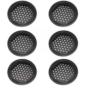 6 Pi&egrave;ces Grille de Ventilation en Acier Inoxydable, Grille de Ventilation L'armoire- 60 mm Grille Ventilation Ronde Peut &ecirc;tre Utilis&eacute; Dans le Garage,