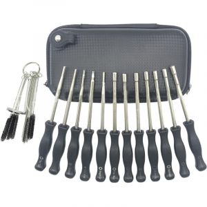 Kit de tournevis pour r&eacute;glage de carburateur Kit de r&eacute;glage de pr&eacute;cision pour carburateur Pi&egrave;ces de rechange pour coupe-bordures, tron&ccedil;onneuse et
