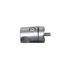 Qualite francaise] - Connecteur pince pour encadrement de t&ocirc;le profil &Oslash;10mm pour tube rond &Oslash;42,4mm - Longueur 37mm - Inox 304