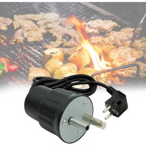 Moteur Tourne Broche,Moteur de Barbecue, Moteurs de barbecue, barbecue &agrave; moteur &eacute;lectrique rotatif rotatif AC BBQ Support r&ocirc;ti 220-240V Moteur