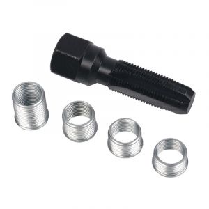 Shining House - Kit de réparation de filetage de bougie d'allumage, outil de réparation de filetage de cylindre d'alésoir de 14mm, 5 paquets