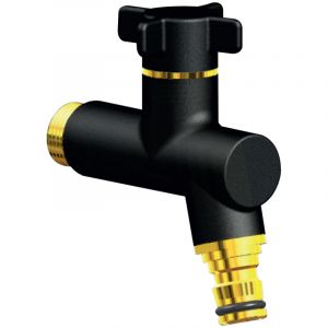Robinet de jardin antigel OSLO vertical M&acirc;le 1/2'' (15/21) - Noir - ANQUIER