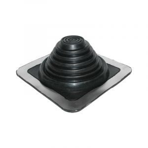 Etanco - Sortie de toit Pipeco embase carrée N°4 100°C Noir - Ø70 à 177 -188041